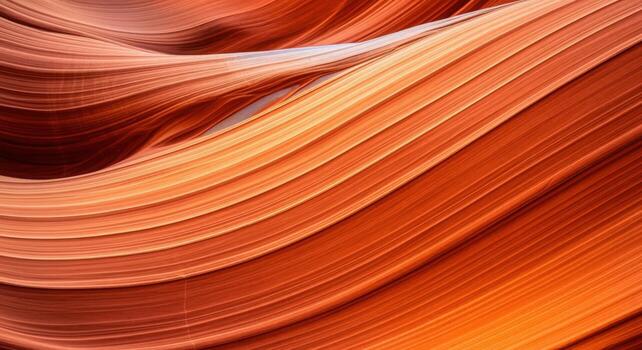 Abstract sandstone formation with smooth curves, showcasing warm earth tones and geological patterns for background use photo