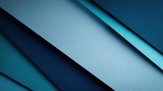 Blue Paper Layers Abstract Background, Modern Geometric Design, Contemporary Style, Minimalist Composition, Textured Surface photo