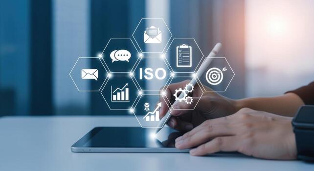 ISO Standards Implementation on Digital Tablet Compliance, Quality Control and Certification Process for Business photo