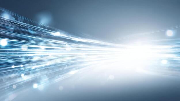Futuristic Abstract Light Streaks Background Data Flow, Technology, and High-Speed Connectivity Concept photo