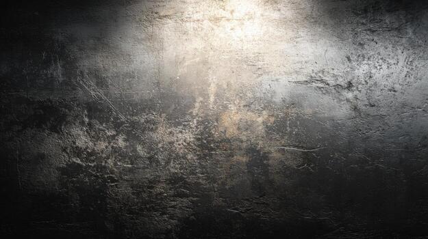 Dramatic Dark Grunge Texture with Spotlight, Ideal for Backdrops, Overlays, and Design Elements photo