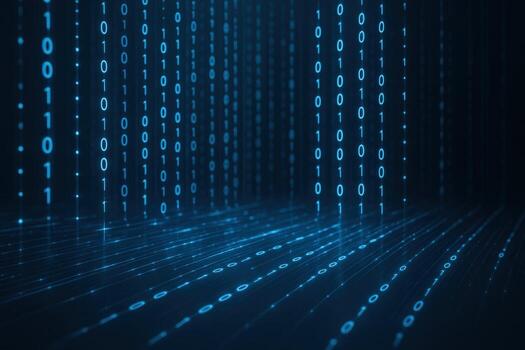 digital binario código lluvia resumen antecedentes - datos arroyo, tecnología, información, y conectividad foto