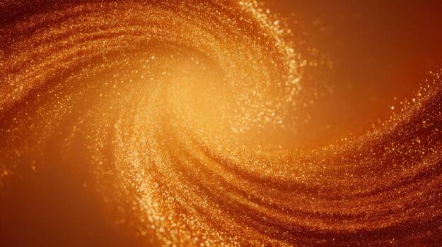 Abstract Gold Swirl Background with Metallic Particles and Elegant Flowing Lines for Festive Design photo