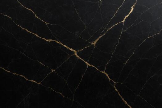 Black and Gold Marble Texture Background, Luxury Stone Pattern with Golden Veins, Abstract Design photo