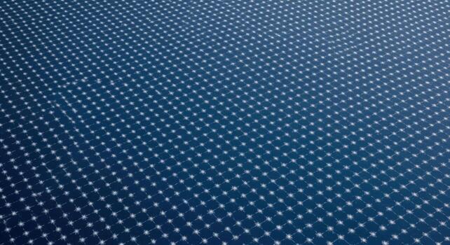 Abstract Dark Blue Background with Repeating White Dots, creating a textured and visually interesting pattern photo