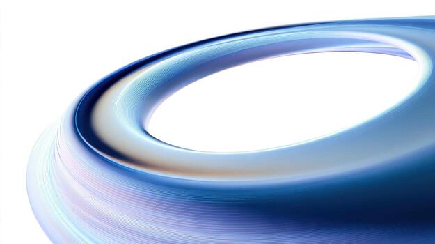 Abstract Gradient Swirl Design with Circular Flowing Motion in Blue and White - Modern Backdrop photo
