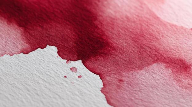 Abstract Red Stain on Textured Paper Close-Up for Graphic Design and Creative Projects photo
