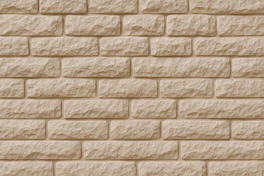 Texture of Light Brown Brick Wall, Exterior Background, Architectural Material Pattern, Backdrop for Construction Design photo