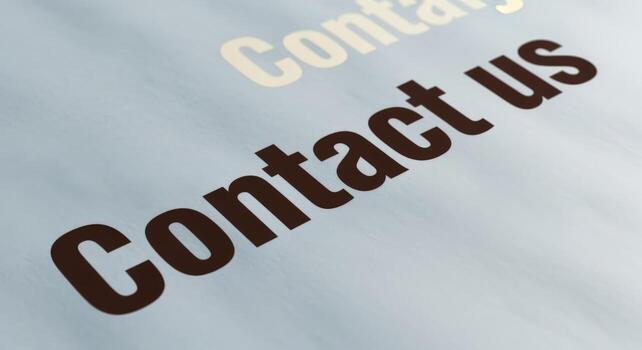 Contact Us Graphic with Modern Typography for Business Communication and Customer Support Initiatives photo