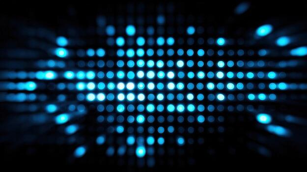Abstract Blue Light Pattern Modern Technology Background with Glowing Dots for Futuristic Designs photo