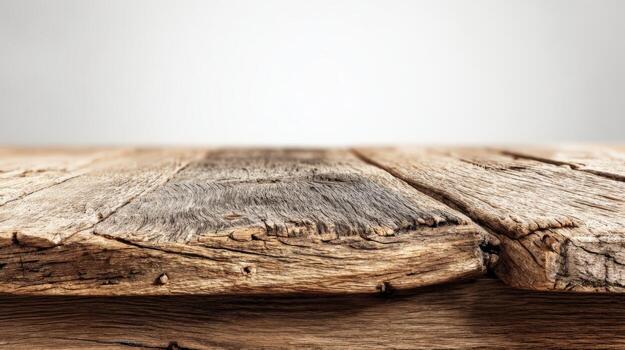 Rustic Wooden Surface for Product Display, Text Overlay and Mockups with Neutral Background photo