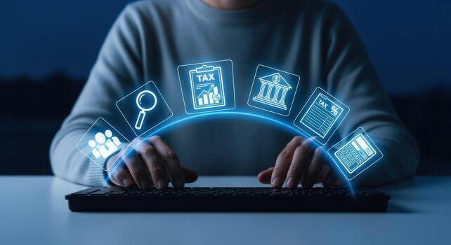 Online Tax Preparation Individual Filing Returns Using Digital Tools and Virtual Interface for Efficient Accounting photo