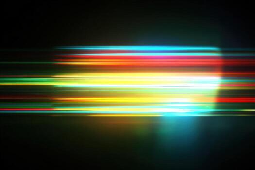 Dynamic Abstract Light Trails on Dark Background Motion Blur Effect for Creative Designs photo