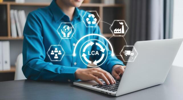 Life Cycle Assessment on Laptop Screen Analyzing Environmental Impact and Sustainability Metrics for Business Practices photo