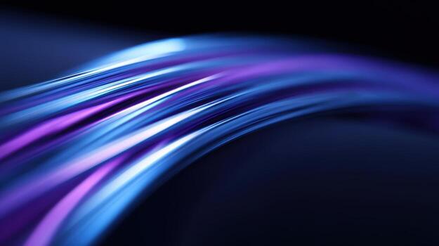 Abstract Light Trails in Blue and Purple Modern Background Design for Technology or Creative Projects photo