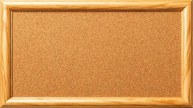 Corkboard with Wooden Frame Versatile Bulletin Board for Office, Home, and Educational Use photo