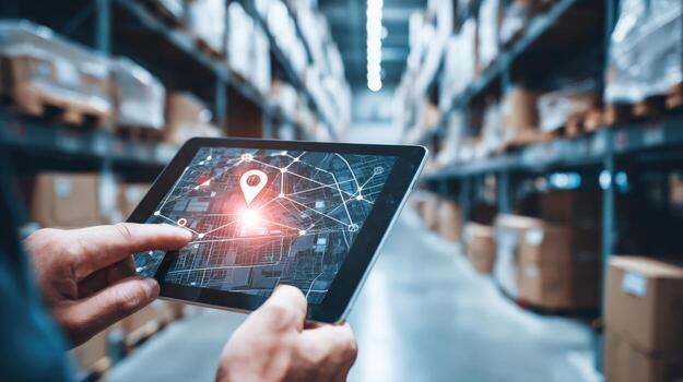 Warehouse Management System on Tablet Optimizing Logistics and Inventory Tracking for Efficient Distribution Networks photo