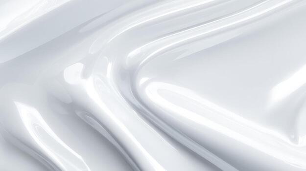 Abstract Shiny White Waves Modern Glossy Texture Background for Fashion, Design, and Creative Projects photo
