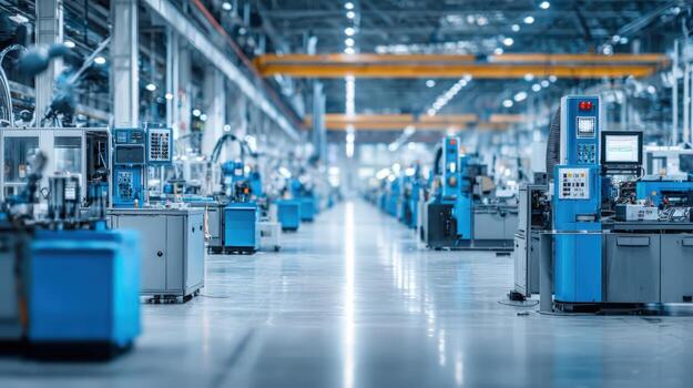 Advanced Manufacturing Facility Precision Automation and Modern Technology in a High-Tech Industrial Setting photo