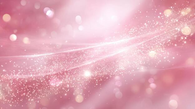 Elegant Pink Glitter Background with Sparkling Bokeh Lights for Festive Occasions and Celebrations photo