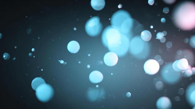 Abstract Bokeh Lights Background with Glowing Spheres for Festive and Decorative Design Applications photo