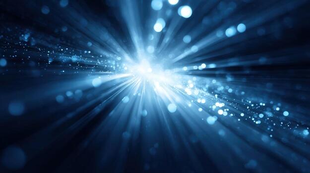 Abstract Blue Light Burst Background Modern Technology, Science, and Futuristic Digital Innovation Concept photo