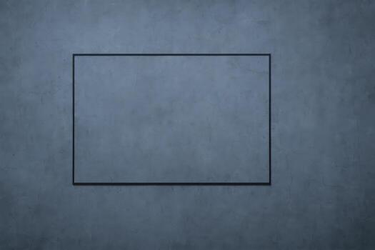 Abstract Rectangular Frame on Dark Blue Textured Background for Product Mockups and Creative Presentation photo