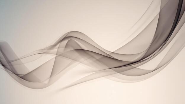 Abstract Smoke Waves with Light Background for Modern Design Elements and Creative Compositions photo