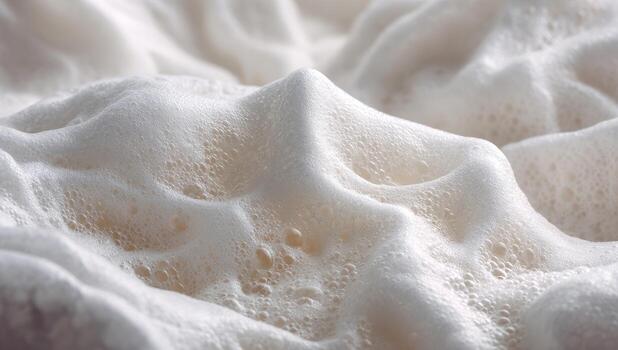 A close up of foam on a surface photo
