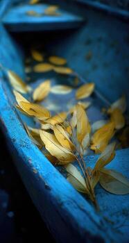 A boat with leaves on it photo