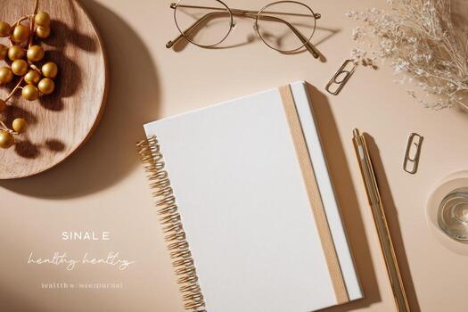 Simple notebook mockup photo
