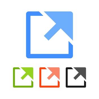 Share Icon Flat and Gradient Social Media Symbols for Web and Apps vector