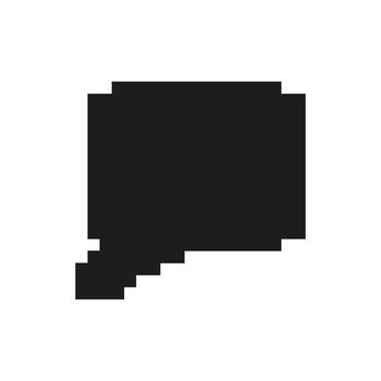 Speech Bubble Pixel Art Icon. Communication, Dialogue, And Conversation Symbol. Retro Style Chat Interface. Isolated Illustration vector