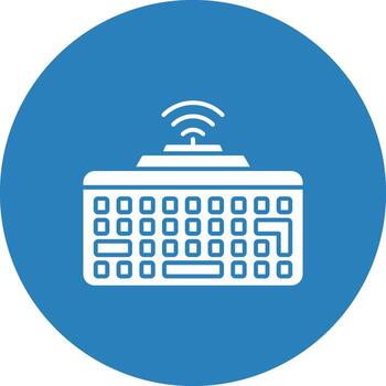 inalámbrico teclado Internet computadora mecanografía Bluetooth vector