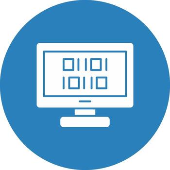 binario código Internet programación computadora código vector