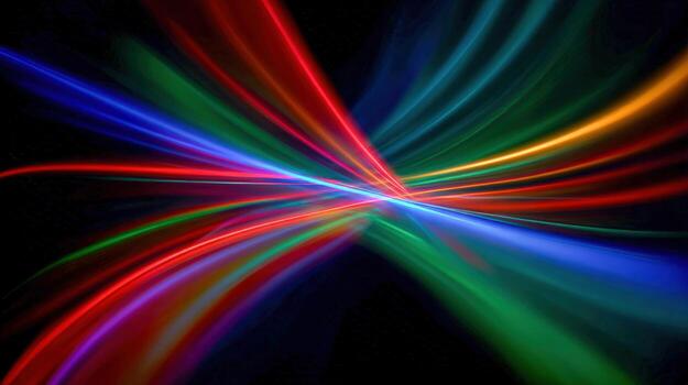 Dynamic Light Streaks Abstract Background with Vibrant Colors and Smooth Flowing Lines for Modern Designs photo