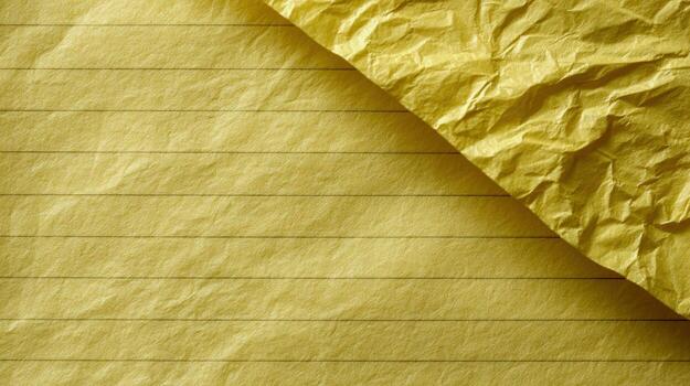 Distressed Paper Texture Background with Crumpled Section, Ideal for Vintage Designs and Creative Projects photo