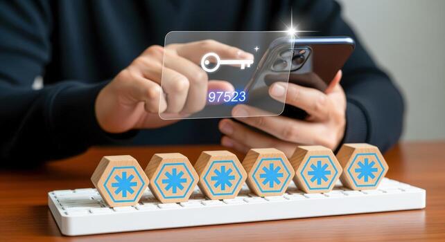 Data Protection with Mobile Authentication Secure Access and Cybersecurity through Smartphone Verification Process photo