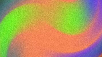 Abstracts Lärm faszinierend körnig Gradient Animation mit beschwingt Farben Verschiebung glatt im ein wirbelnd Muster Bewegung video