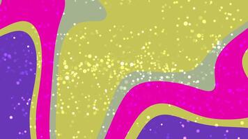 Abstracts Liquid Particles Abstract colorful background animation with liquid shapes and sparkling dots creates a dynamic backdrop video