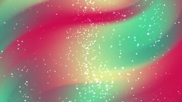 abstracts partiklar elegant abstrakt bakgrund med strömmande lutning vågor och gnistrande partiklar skapande en magisk effekt video