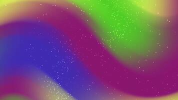 abstracts partiklar färgrik lutning bakgrund animering med strömmande vågor och blinkande partiklar skapar dynamisk bilder. video