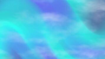 resúmenes fumar animado Aurora borealis antecedentes con fluido turquesa y azul matices creando un dinámica, etéreo efecto video