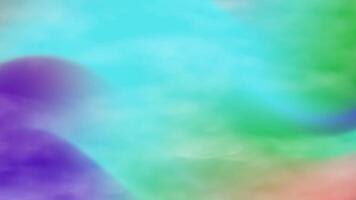abstracts rök eterisk lutning animering med vätska rörelse, abstrakt färgrik bakgrund med slät övergångar, drömmande visuella video