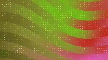 Abstracts Twirls Blink Dot Dynamic wave pattern animation with sparkling dots on a green and red gradient background abstractly design video