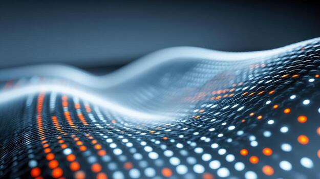 resumen ondulado superficie con punteado modelo moderno tecnología antecedentes para futurista diseños y innovación conceptos foto