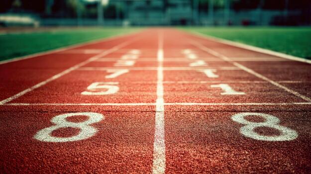 Running Track Lanes Perspective A Focus on Competition, Athleticism, and the Path to Success photo