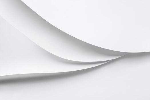 Layers of white paper create an abstract composition and texture study photo