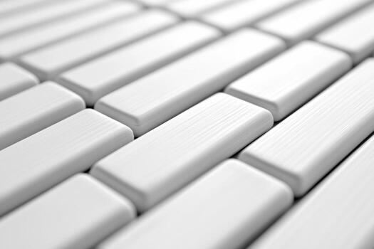 Close-up view of neatly arranged white tiles in a modern design layout photo