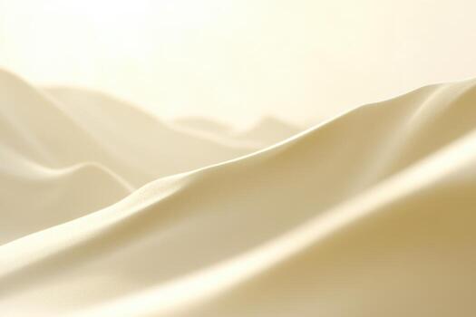 Soft folds of cream fabric create an elegant and serene backdrop photo